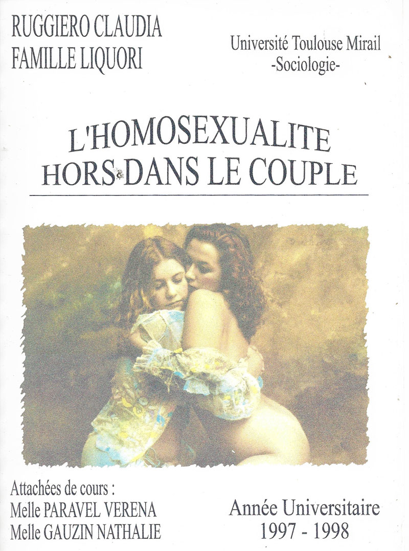 couverture du dossier de sociologie sur l'homosexualité