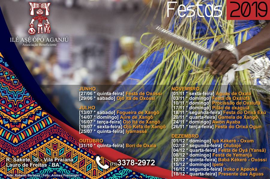 calendrier des fêtes 2019